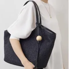 【週末セール】《russet × BEARDSLEY》コラボバッグ　かごバッグ