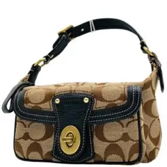 美品✨コーチ ショルダーバッグ アクセサリーポーチ ターンロック 40224