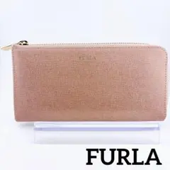 【FURLA（フルラ） 長財布 ピンク L字ファスナー】