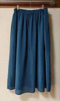 フレアスカート ブルーグリーン M