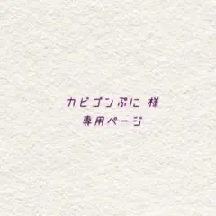 カビゴンぷに 様専用ページ