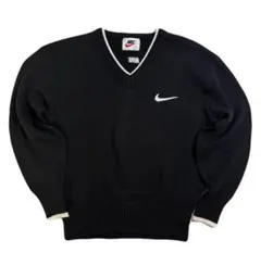 90s Nike Vネックコットンニット ビンテージ　VINGAGE