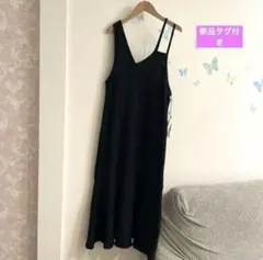 2 新品タグ付き【Ｍ】FLASH BLUE ワンピース ブラック