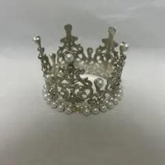シルバー パール付き ティアラ
