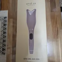 新品未使用　and us AUTO CURL HAIR IRON 　グレージュ