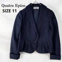 美品Quatre Epice ジャケット ラメ入り　11AR 黒のサムネイル