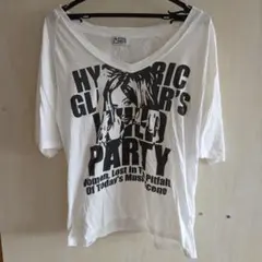 ヒス★ヒステリックグラマーHYSTERIC GLAMOUR半袖VネックTシャツ