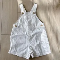 ユニクロ　ホワイト サロペット