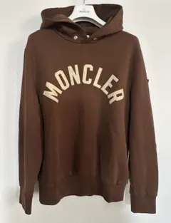 新品未使用　MONCLER パーカー　ブラウン　サイズL 茶色　フーディー