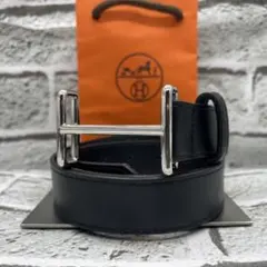 希少美品✨ エルメス ベルト コンスタンス Hダンクル 黒 シルバー金具
