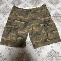 Abercrombie & Fitch カモフラージュカーゴショートパンツ 32