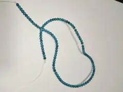 ターコイズ（トルコ石）3mm 108個 レジンやアクセサリーのパーツとして。