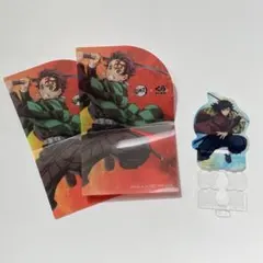 炭治郎　オリジナルシート　冨岡 義勇　ストローチャーム　くら寿司　鬼滅の刃