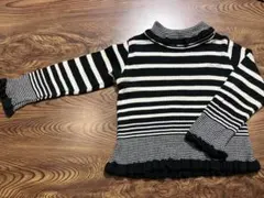 BEBE ニットカットソー　ボーダー　80