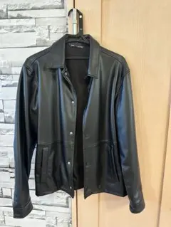 ZARA 黒 合成皮革ジャケット Mサイズ