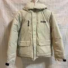 X-GIRL ダウンジャケット フード付き ベージュ サイズ140【美品】値下げ