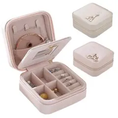 775★大人気かわいい携帯用ジュエリーボックス 鏡付き☺︎*