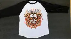 ELLEGARDEN スカルラグランTシャツ　サイズ:L