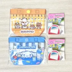 サンリオ プールバッグ風ミニポーチ シナモロール コロコロクリリン