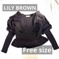 ペプラムニット ニット