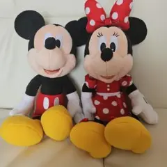 レトロ 東京ディズニーランド初期針金入りミッキーマウスとミニー