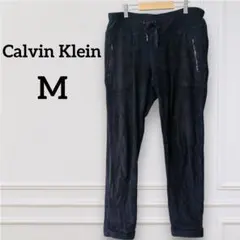 希少✨Calvin Klein 【M】ブラック ジョガーパンツ　フリースパンツ