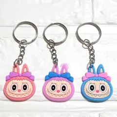 ラブブ Labubu ラバー キーホルダー キーチェーン ➀