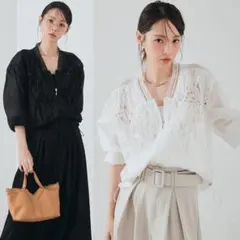 ESICA モチーフ付きシアーブルゾン ブラック　エシカ同型　ブラックページ