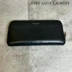 SAINT LAURENT レザー スタッズ　長財布　黒 RG566のサムネイル