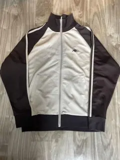 Kappa トラックジャケット アイボリー/ブラウン