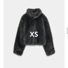 【美品】ZARA ショートフェイクファーコート