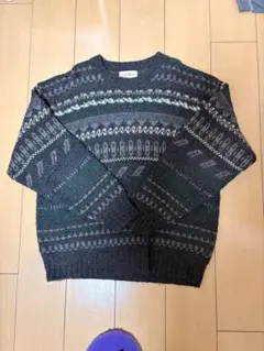 Eddie Bauer 多色パターン セーター L/G USA製