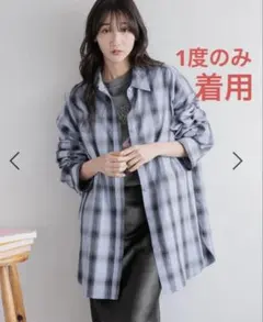 ローリーズファーム オンブレチェックシャツ レディース Tシャツ 長袖