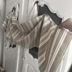 フランス ヴィンテージ メティス トルション キッチンクロス リネン 赤