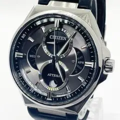 シチズン ATESSA エコドライブ ACT Line ムーンフェイズ ブラック