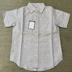 【新品タグ付き】半袖シャツ★１１０★ファミリア★シャツ★チェックfamiliar