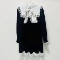 An MILLE レースカラーフレアミニワンピース | Mercari