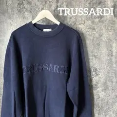 ⭐︎352 TRUSSARDI トラサルディ　90s✨リブニット　トレーナーのサムネイル
