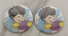 ハイキュー 及川徹 水遊び 缶バッジ サマーフェア アニメイト