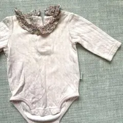 MEPOUREN フリル襟ロンパース 70