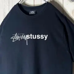 【レディース M】ステューシー ストックロゴ Tシャツ 黒