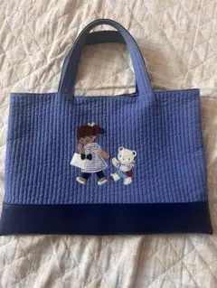 ヌビ生地×合皮/刺繍トートバッグ・ピンク - メルカリ