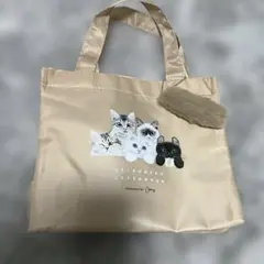 ねこねこの日限定ランチトートバッグ　ねこねこの日バッグ