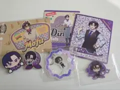 もふ カラフルピーチ アクリルキーホルダー バッジ ステッカーセット