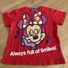 東京ディズニーリゾート限定 ミニーマウス Tシャツ 110 赤