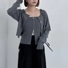 archivesニットカーディガン 長袖 セットアップ