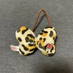 ディズニー ミニー ヒョウ柄 リボン ヘアゴム