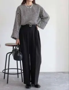 【新品】フレディ＆グロスター　ノーリーズ 千鳥ツィードプルオーバー　カットソー