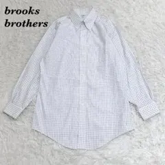 美品 Brooks Brothers 長袖BDシャツ 15-31 白 チェック