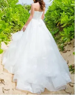 ウェディングドレス (パニエセット)